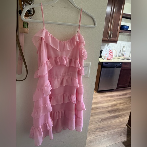 Pink Ruffled Dress - Picture 1 of 4